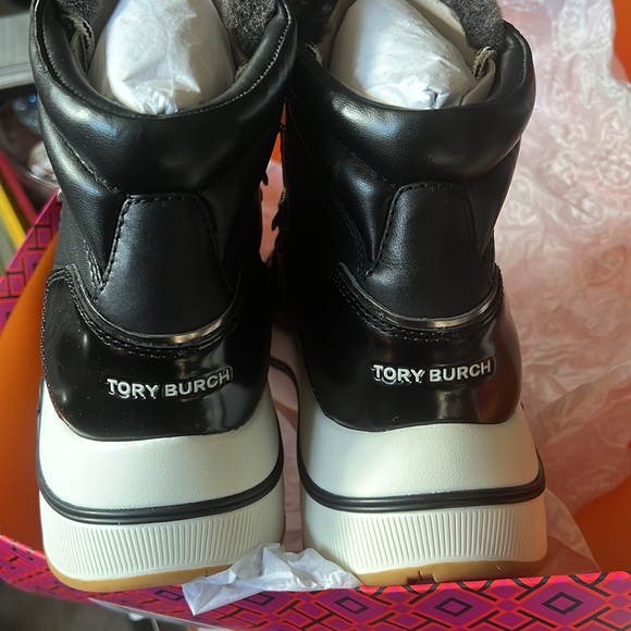Tory Burch Gemini platform hiking boots NWB 9.5 - Picture 5 of 8